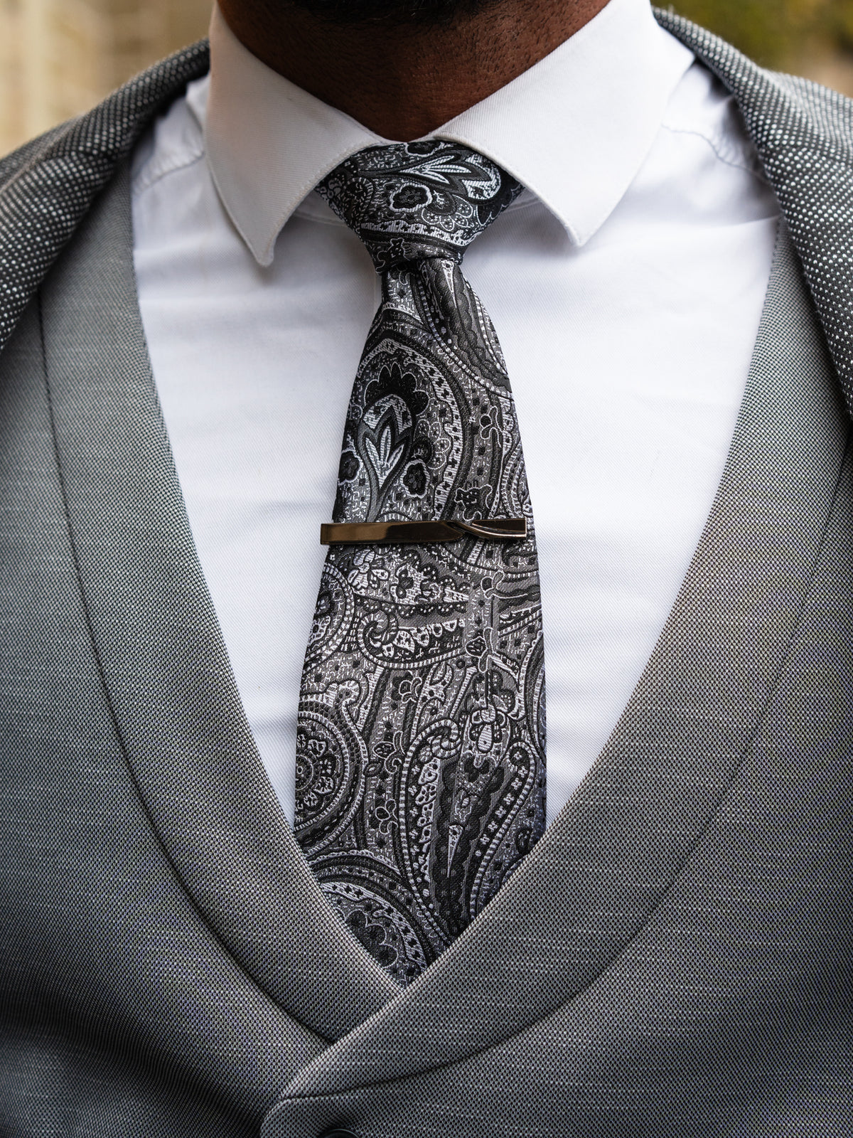 Onyx - Black/Grey 3 Piece Suit
