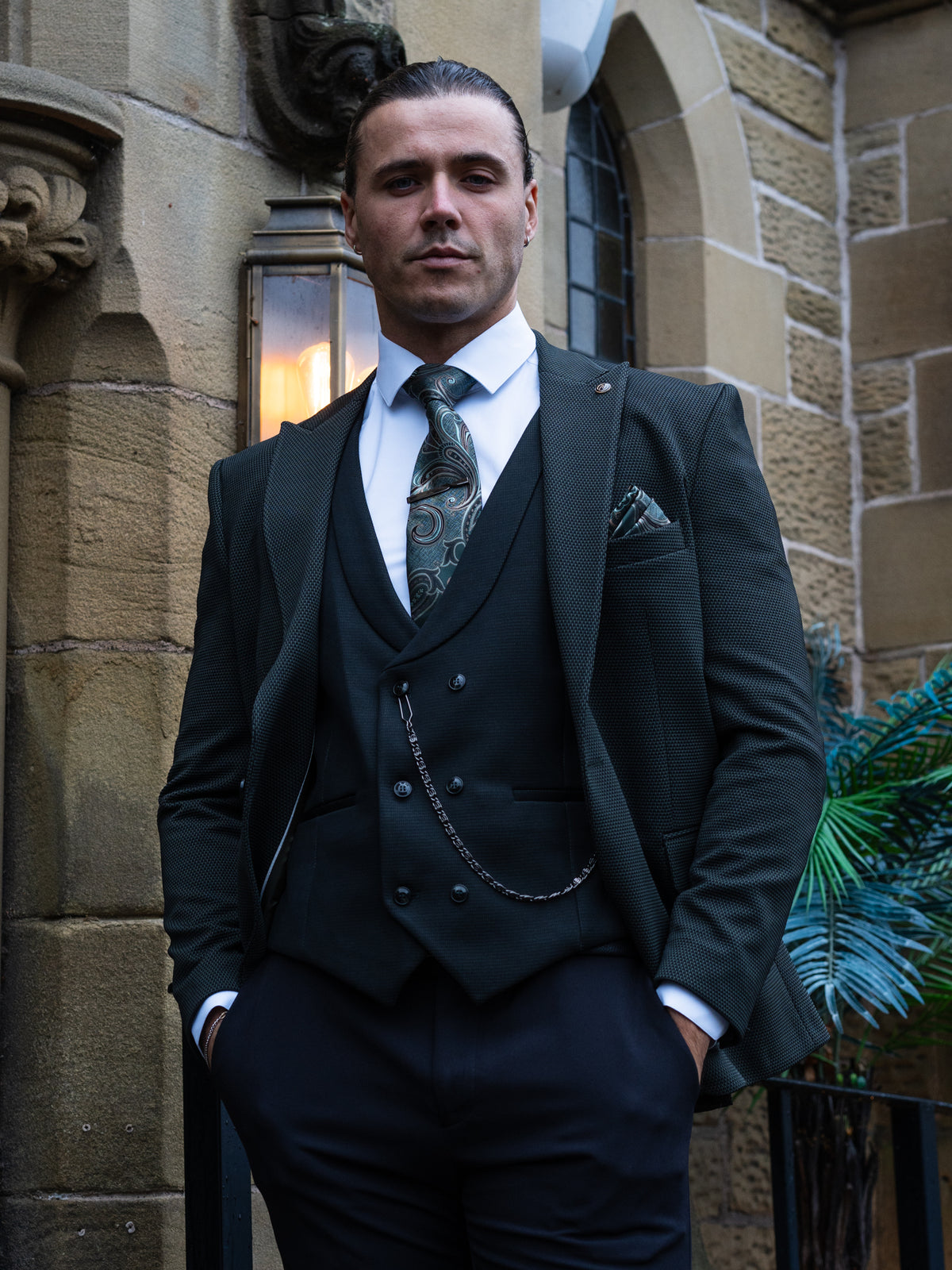 Arden - Dark Green 3 Piece Suit