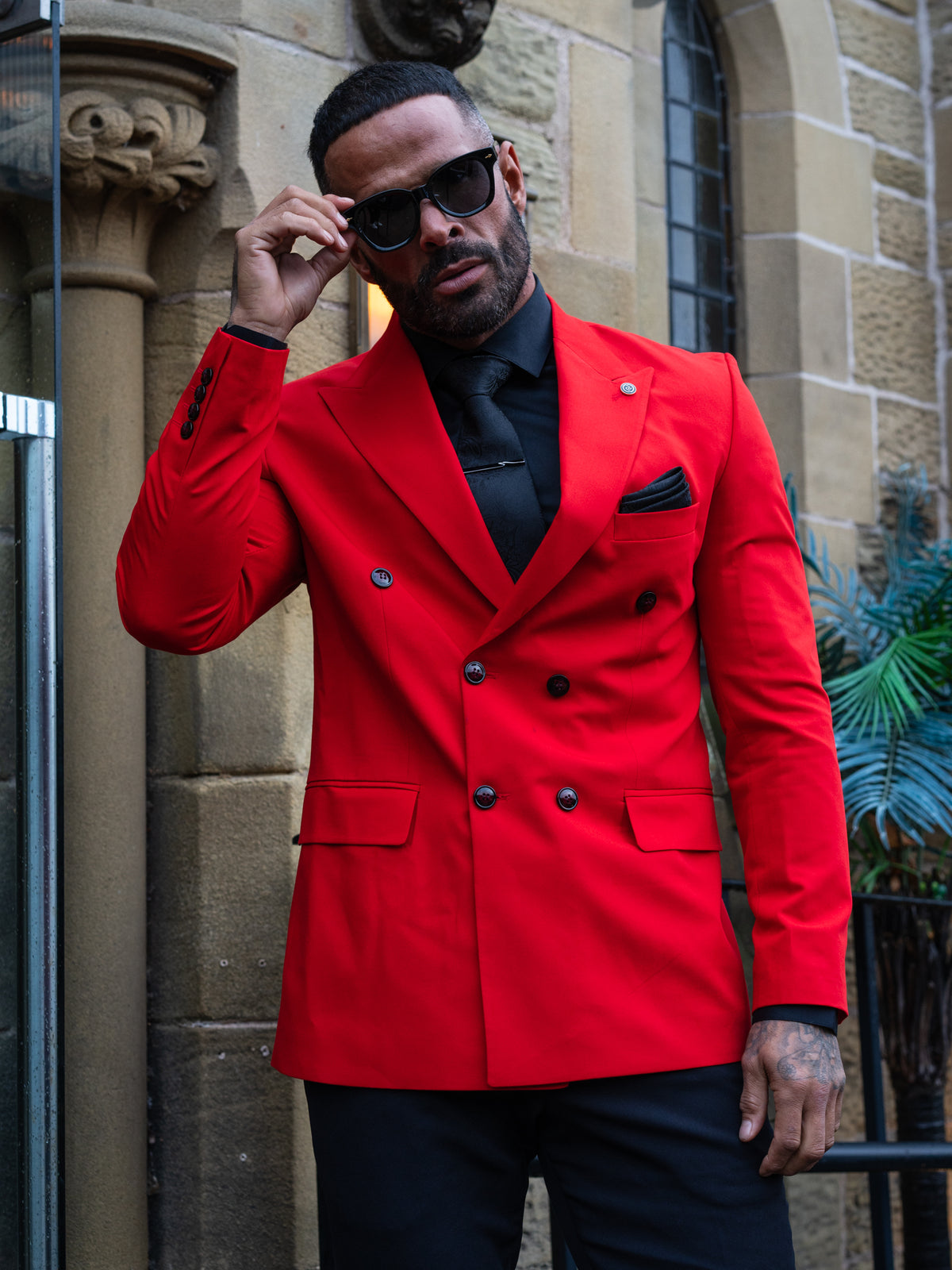 Montaro - Red 2 Piece Suit