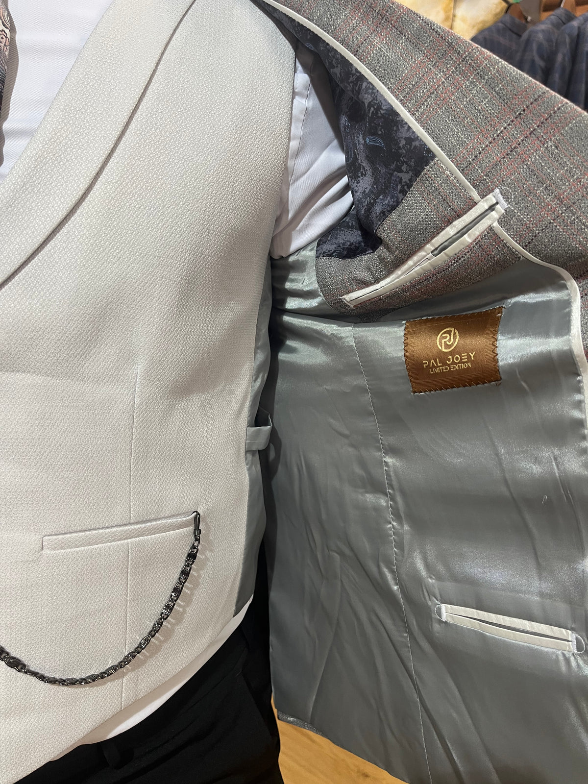 Fontana - Grey/Pink 3 Piece Suit