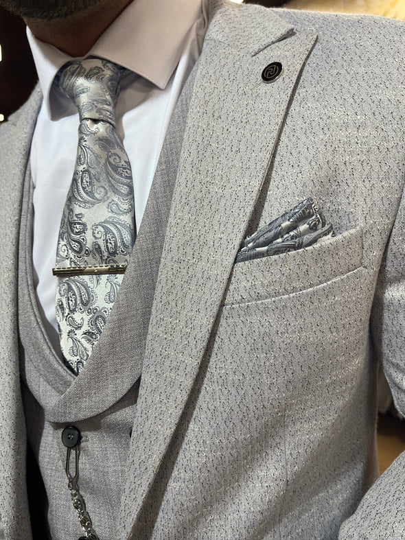 Grigolo - Grey 3 Piece Suit