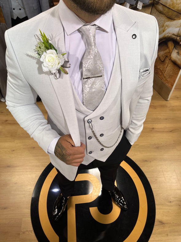 Ansani - Cool Grey 3 Piece Suit
