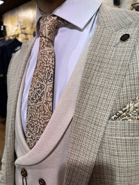 Sereni - Honeycomb/Cream 3 Piece Suit