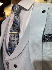 Calvesi - Sky Blue 3 Piece Suit