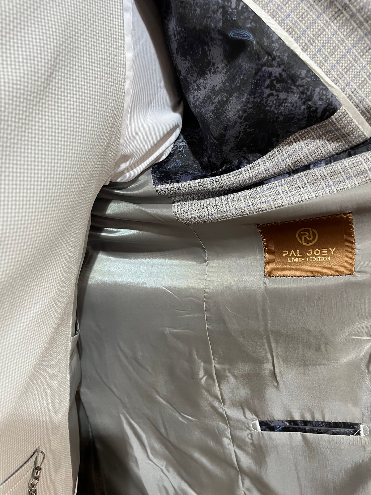 Cezanne - Grey/Blue 3 Piece Suit