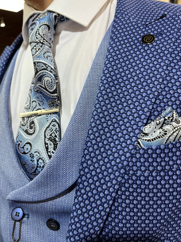 Mattise - Blue 3 Piece Suit