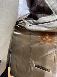Frida - Beige/Blue 3 Piece Suit