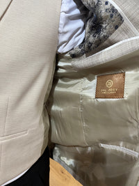 Vinco - Light Brown/Cream 3 Piece Suit