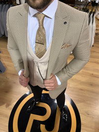 Warhol - Beige/Cream 3 Piece Suit