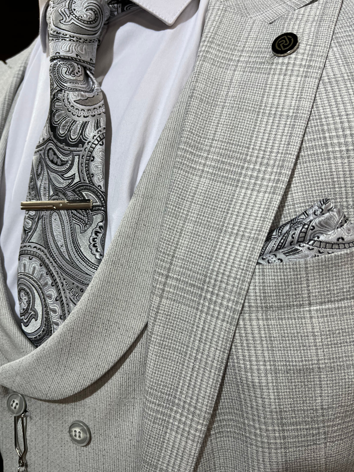 Dali - Light Grey 3 Piece Suit