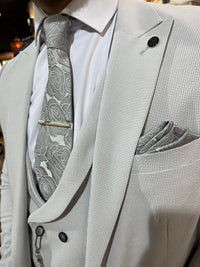 Borso - Light Grey 3 Piece Suit