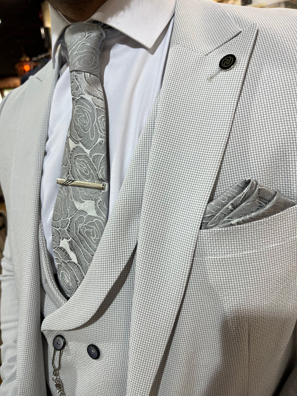 Borso - Light Grey 3 Piece Suit