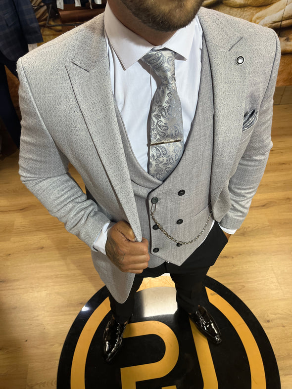 Grigolo - Grey 3 Piece Suit
