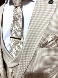 Cooper 2 - Cream 3 Piece Suit