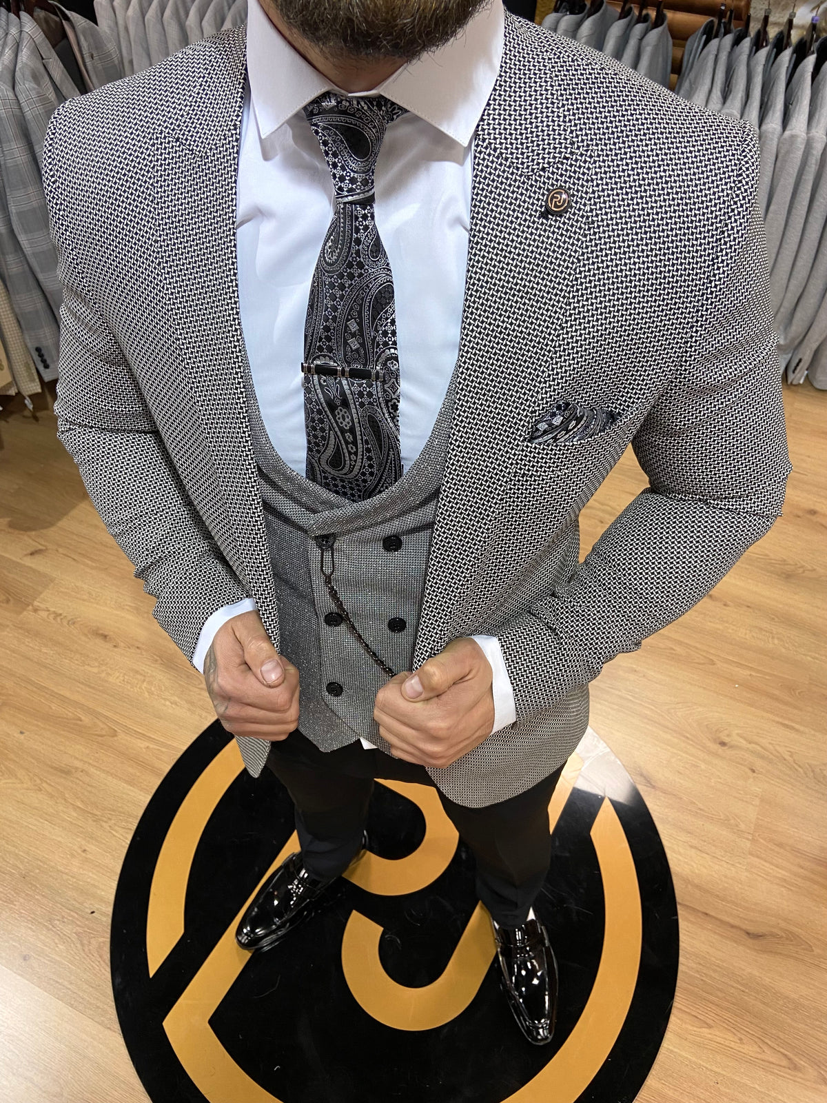 Sparta - Grey 3 Piece Suit