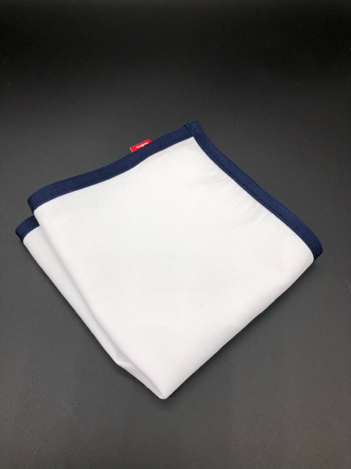Pocket Square - Navy/White