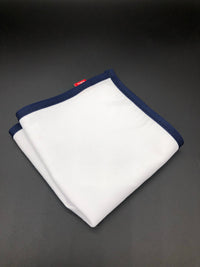 Pocket Square - Navy/White
