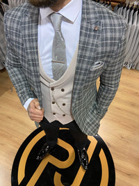 Bali - Sage/Cream 3 Piece Suit