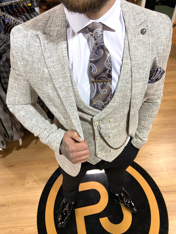 Lennox - Light Grey 3 Piece Suit