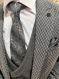 Lineker - Charcoal Grey 3 Piece Suit