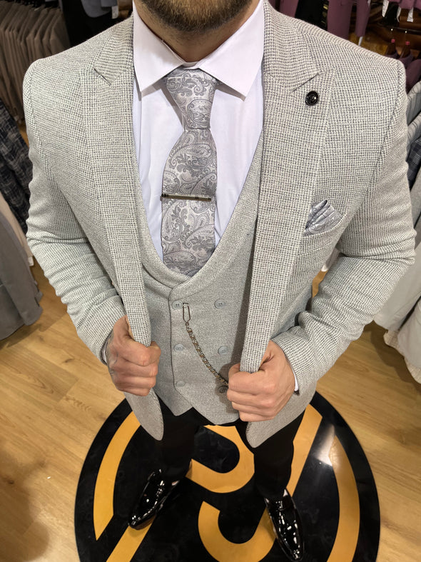 Procida - Grey 3 Piece Suit