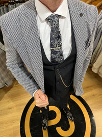 Suarez - Navy 3 Piece Suit