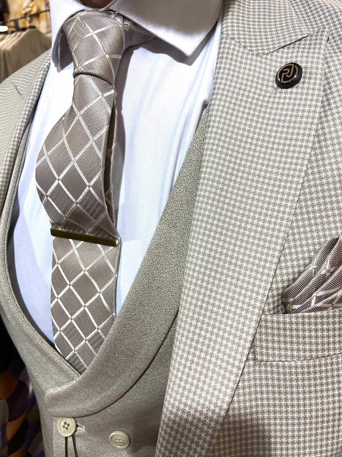 Cooper - Beige 3 Piece Suit