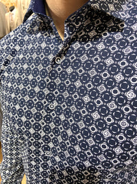 1201 Navy L/S Shirt