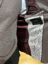 Zidane - Dark Pink/Black 3 Piece Suit