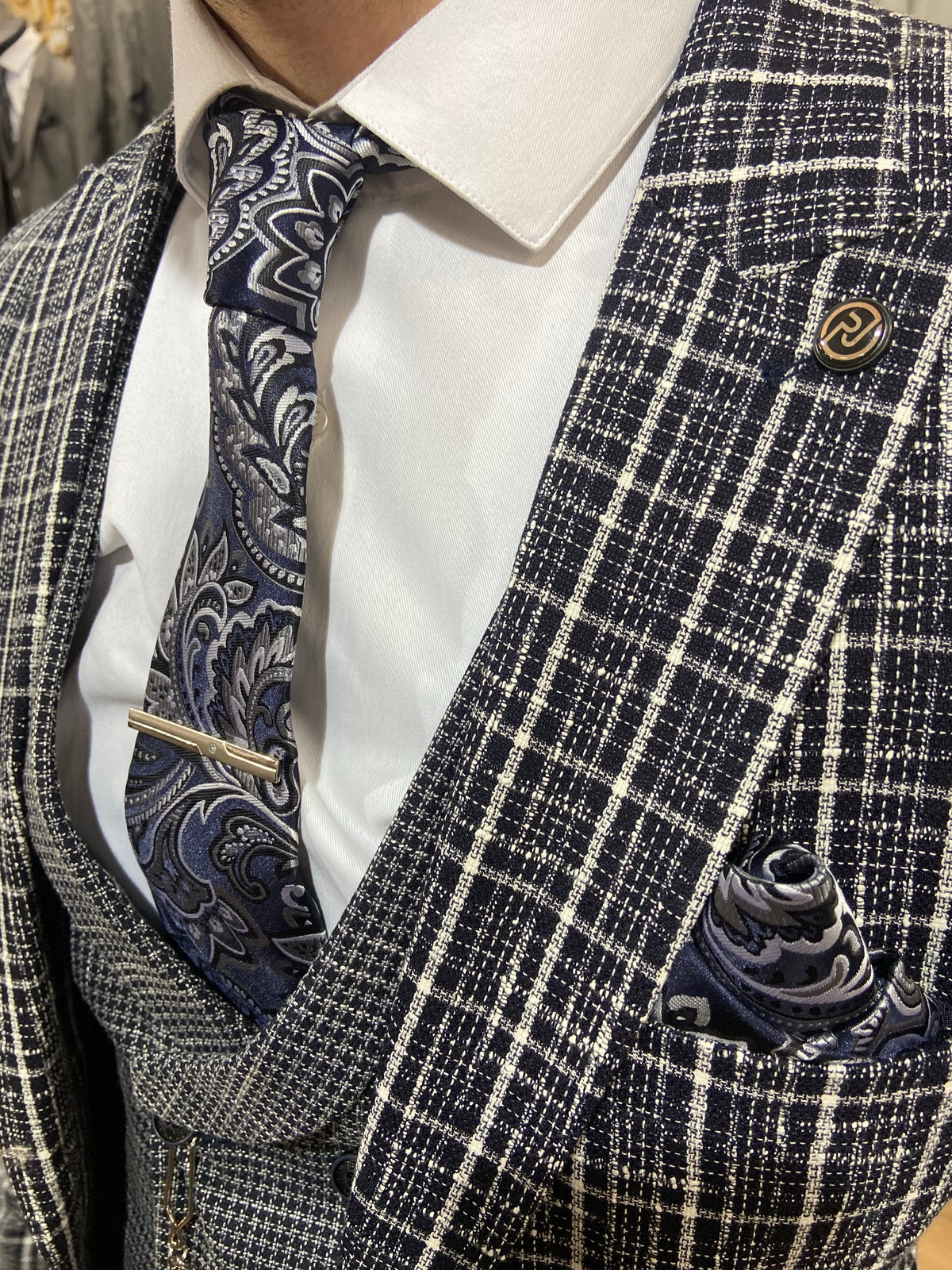 Donda - Navy 3 Piece Suit