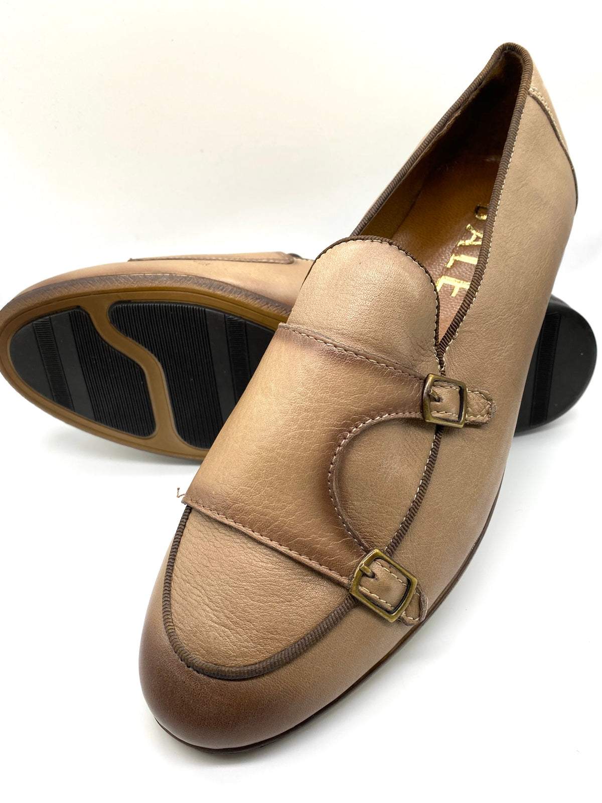 Monk Strap Loafer Shoe - Stone