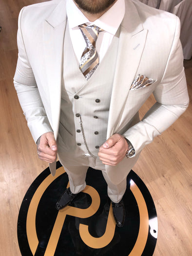 Zeus - Stone 3 Piece Suit