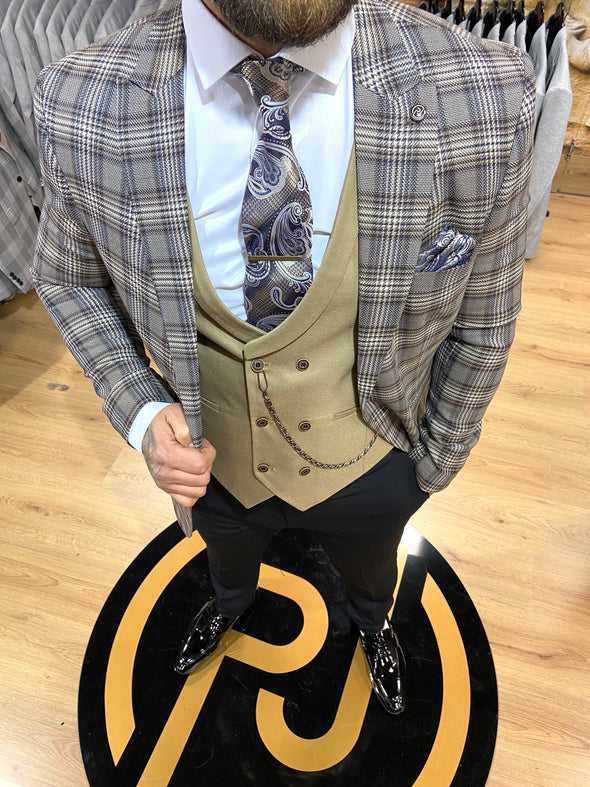 Crofton - Brown 3 Piece Suit
