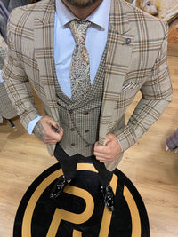 Wilson - Brown/Green 3 Piece Suit