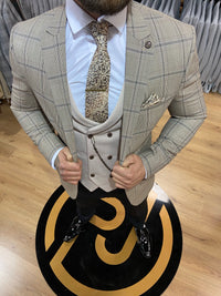 Patrick - Brown/Beige 3 Piece Suit