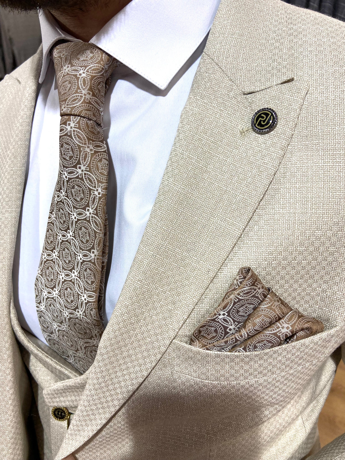 Brentford - Cream 3 Piece Suit