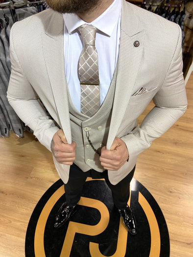 Cooper - Beige 3 Piece Suit
