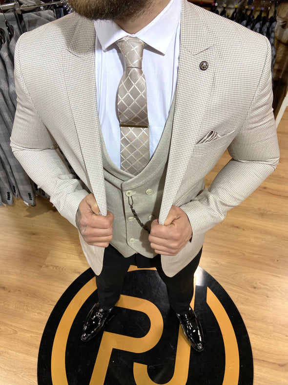 Cooper - Beige 3 Piece Suit