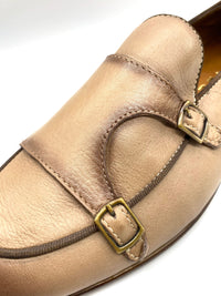 Monk Strap Loafer Shoe - Stone