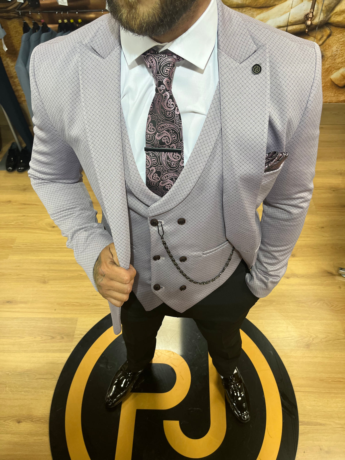 Platini - Lilac 3 Piece Suit