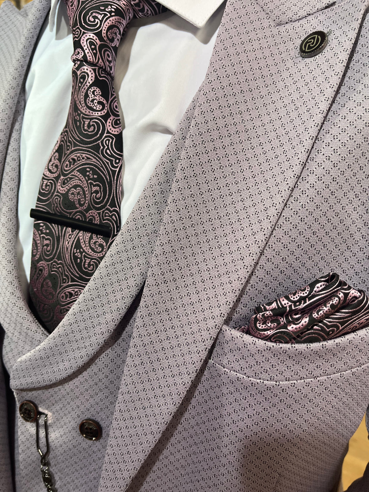 Platini - Lilac 3 Piece Suit
