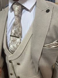 Lionel - Beige/Cream 3 Piece Suit