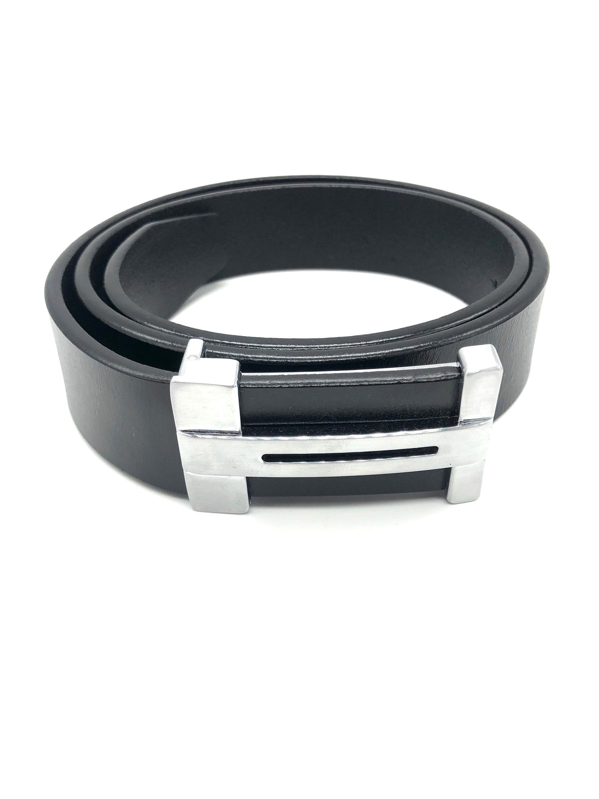 Leather H Belt - Black
