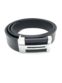 Leather H Belt - Black