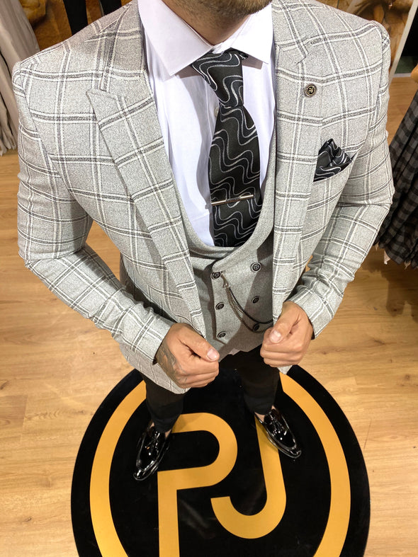 Marlin - Grey 3 Piece Suit