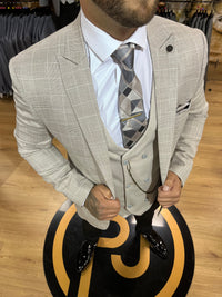 Rooney - Stone 3 Piece Suit