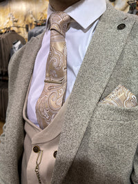 Trippier - Beige 3 Piece Suit