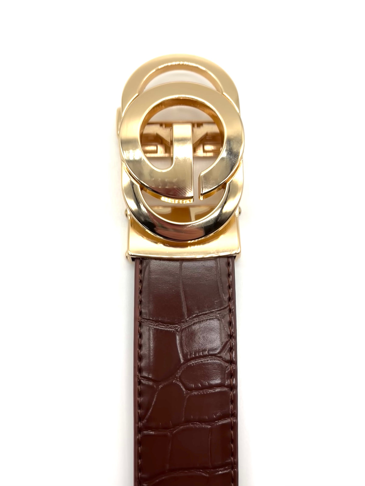 G Belt 0003 - Brown/Gold