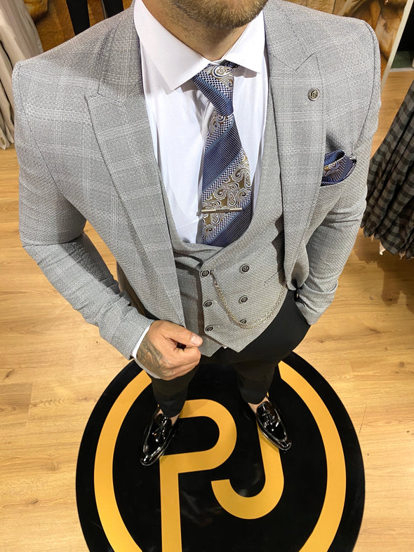 Jaydon - Grey 3 Piece Suit