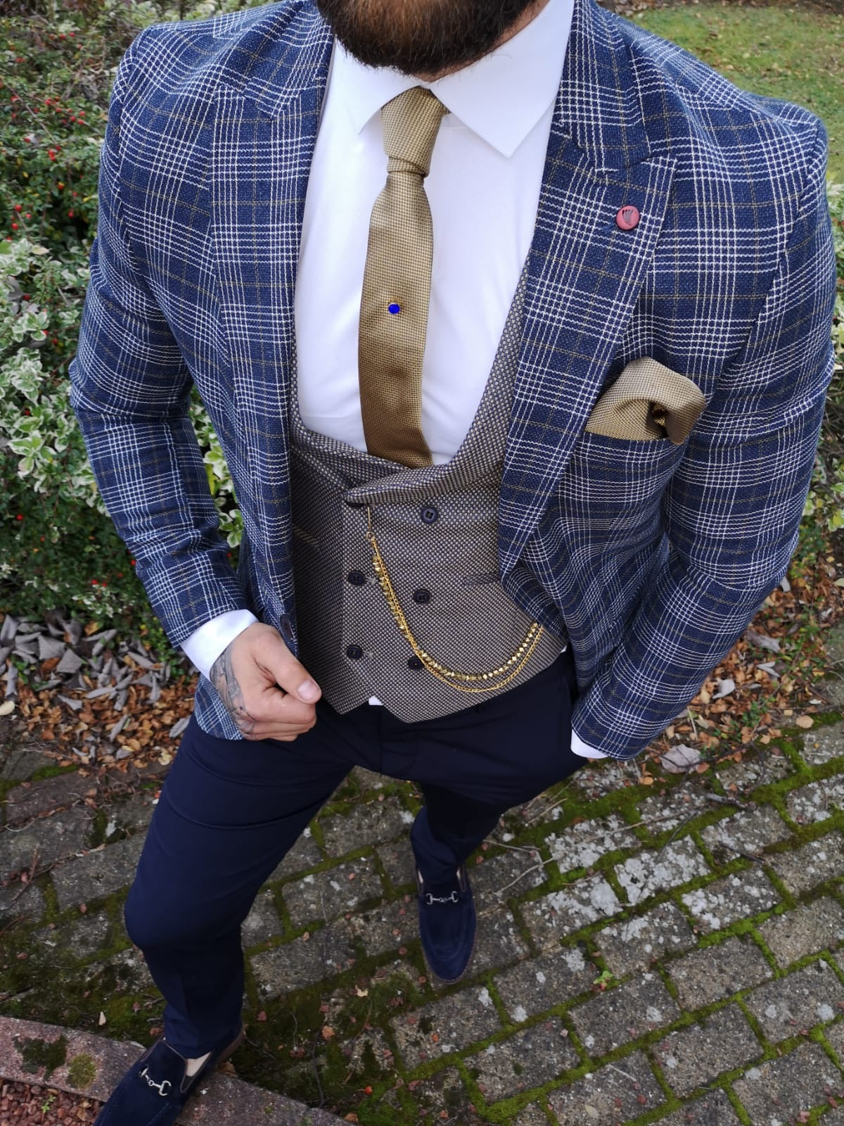 Mason - Navy 3 Piece Suit